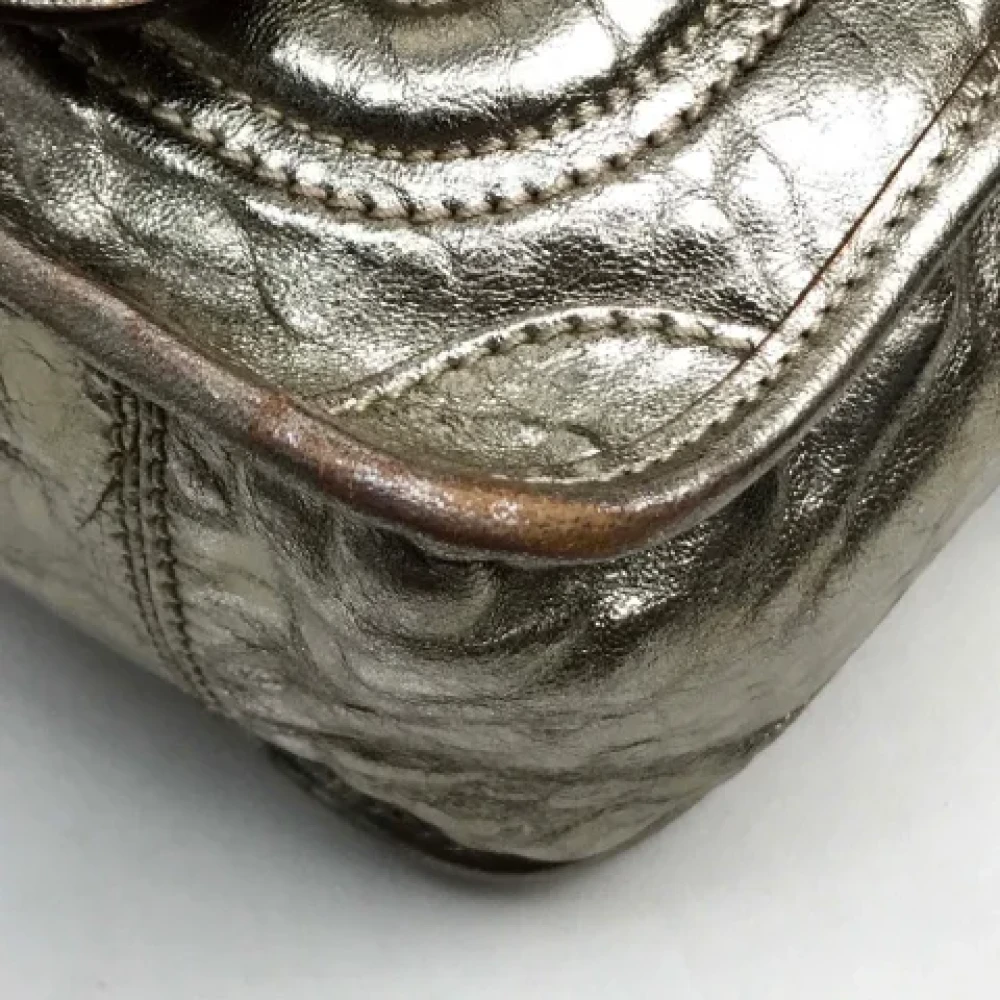 Chloé Pre-owned Leather handbags Gray Dames