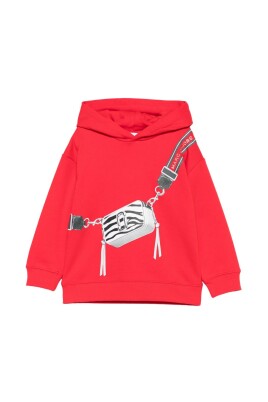 sweat-a-capuche-imprime-rouge