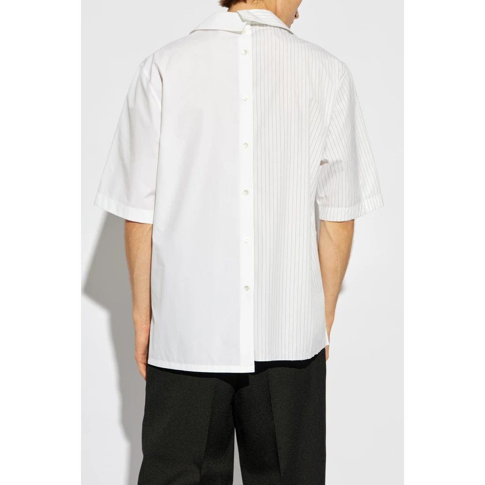 Lanvin Katoenen overhemd White Heren
