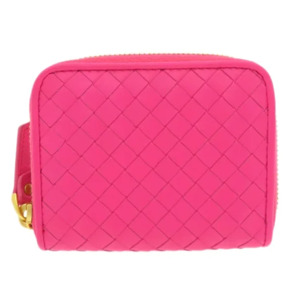 Bottega Veneta Vintage Pre-owned Leather wallets Pink Dames