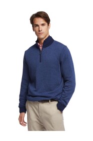 Waschbarer Merino Wollvogel-Auge Halbzip