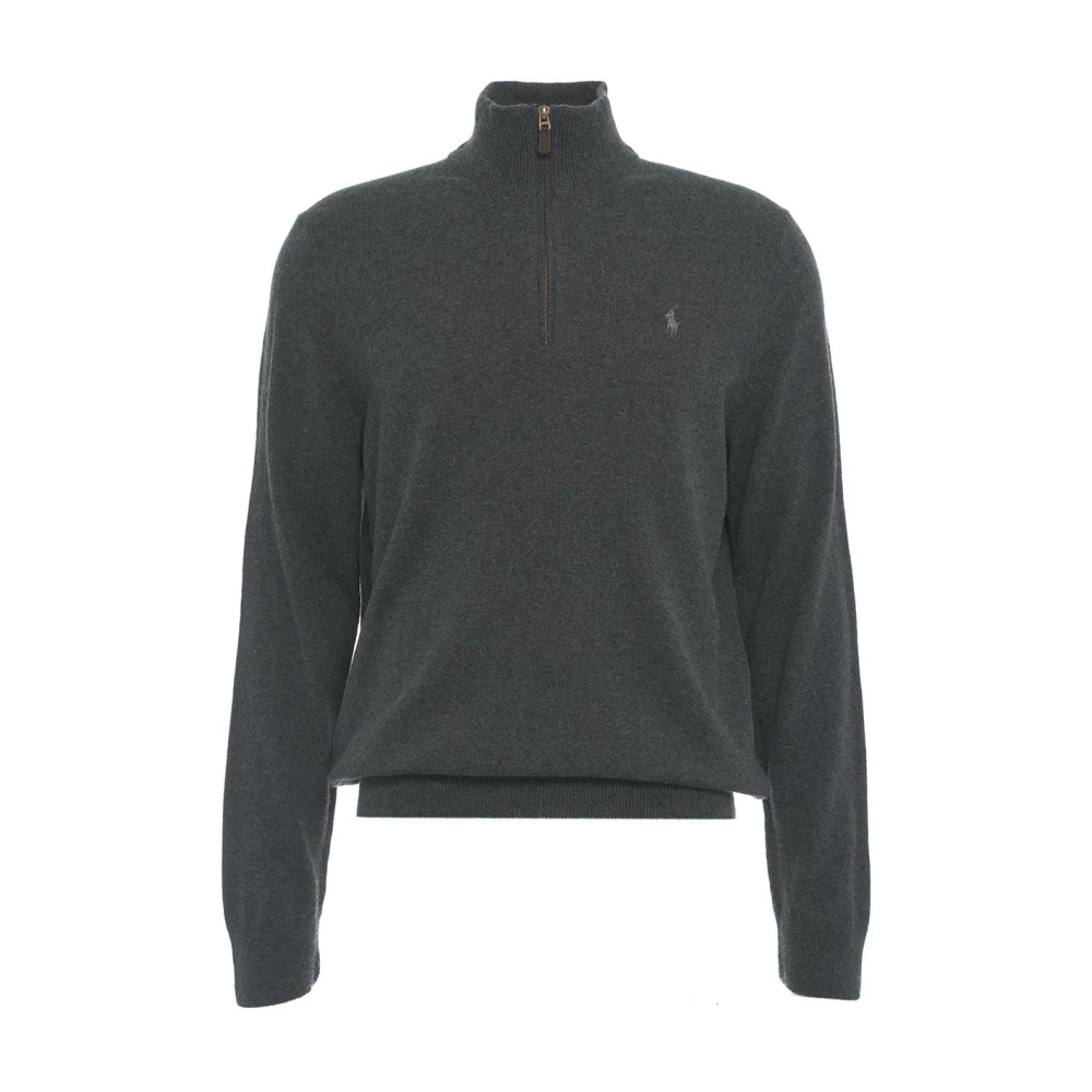 Polo Ralph Lauren Grijze Wol Gebreide Trui Aw24 Gray Heren