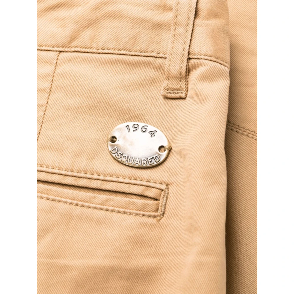 Dsquared2 Beige Slim Fit Broek Beige Heren