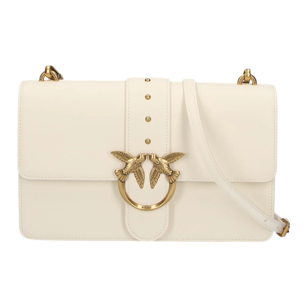 Pinko , Cross Body Bags, Female, White, One Size, Love Bag In White And Pink