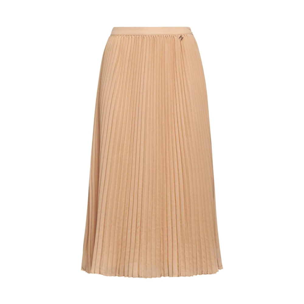 Silvian Heach Vrouw Roze Rokken Dames, L, Polyester, Geplooide Midi Rok