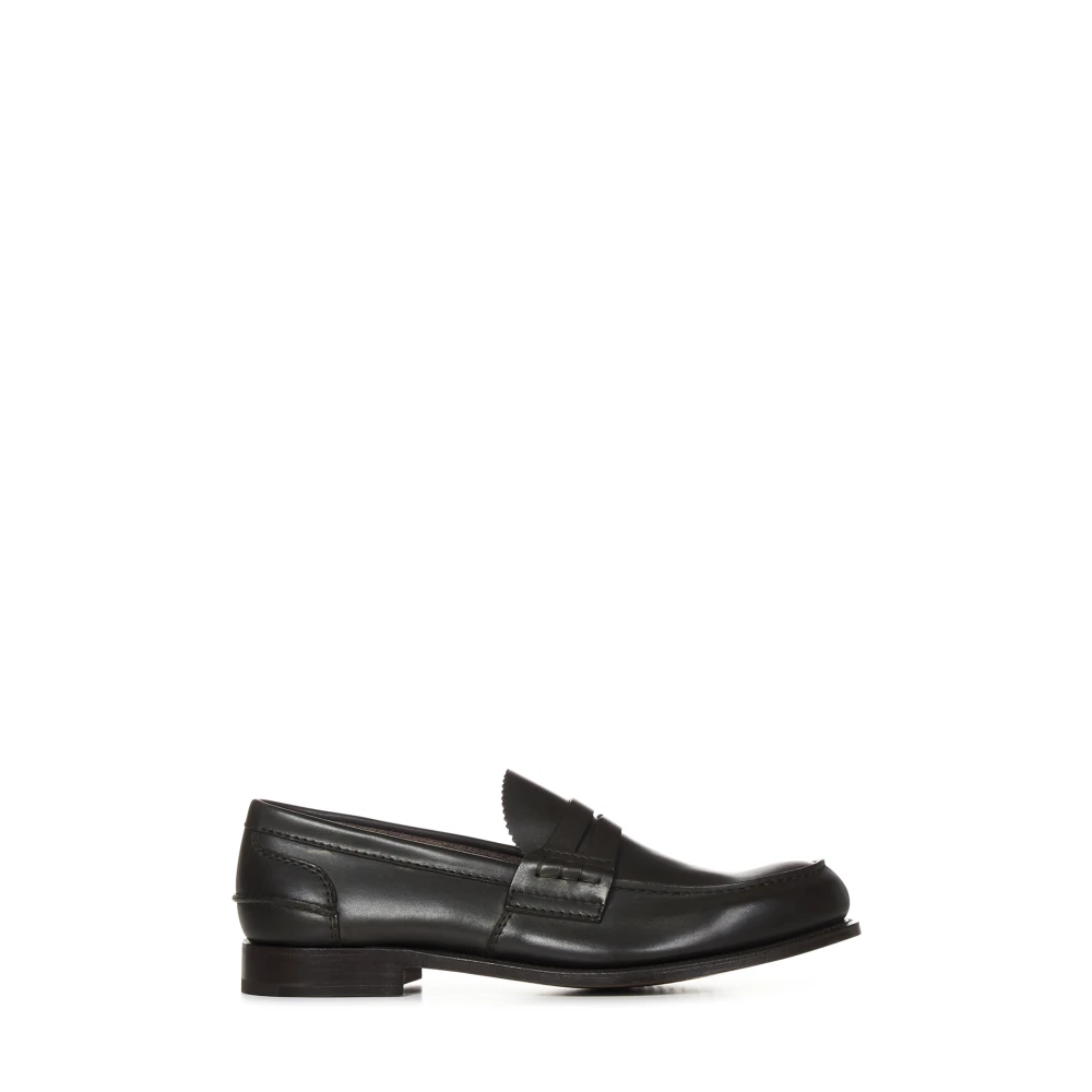 Church's Men's Brown Shoes, Male,, Flat Slip-On Shoes Size 8