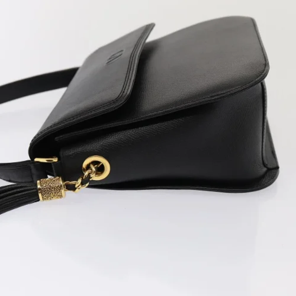 Valentino Vintage Pre-owned Leather shoulder-bags Black Dames