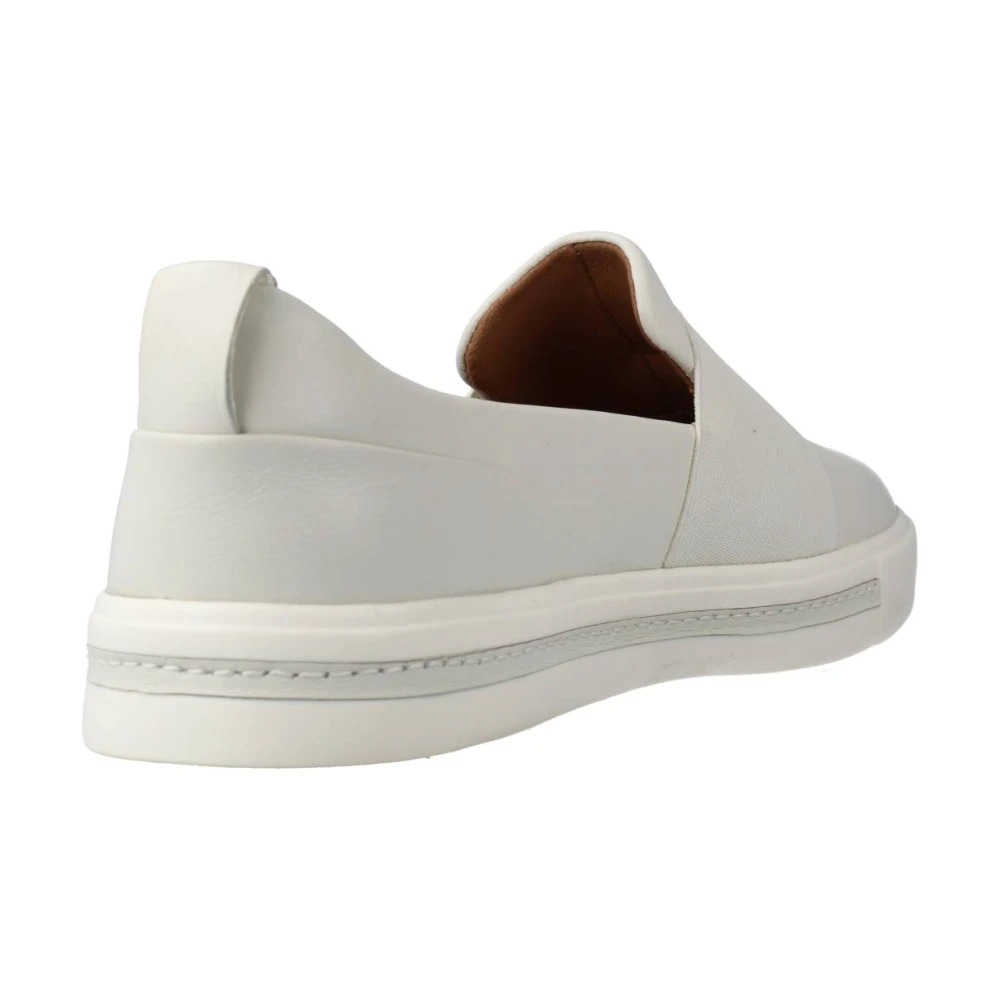 Clarks Loafers White Dames