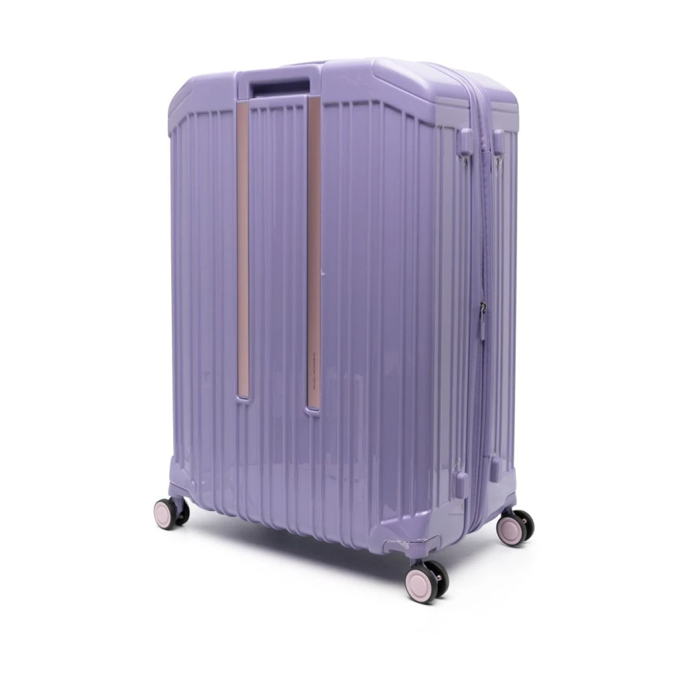 Piquadro Uitbreidbare Harde Schaal Vierwieler Trolley Purple Unisex