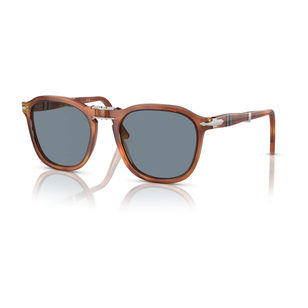 Persol Unisex Blue Po3345s 96/56 Sunglasses Acetate Brown Squared Normal Anti -Reflex - Image 4