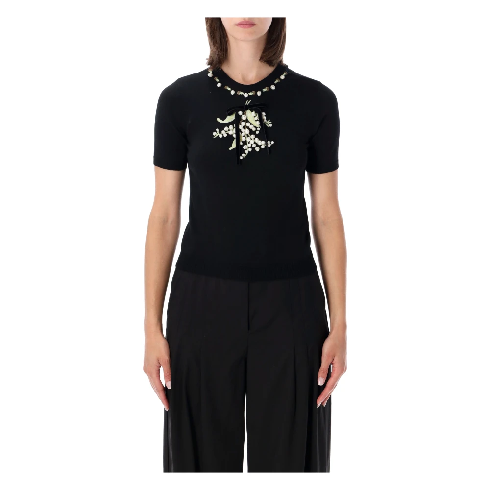 Valentino Garavani Donna Nero - Intario Mimosa Knit - Knitwear - M