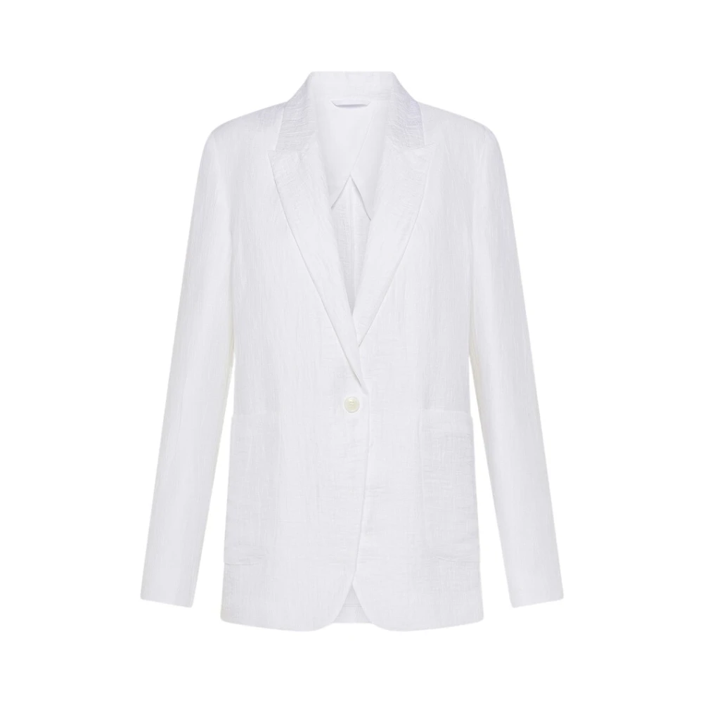 Seventy White Blazers, Female, S, Giacca In Misto Lino