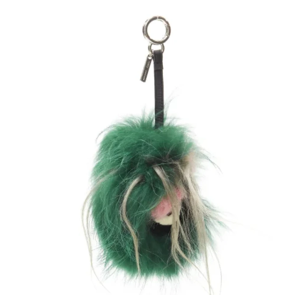 Fendi Vintage Pre-owned Fur key-holders Green Dames
