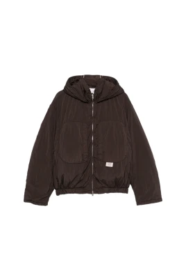 Purs Padded Nylon Hoodie Jacket