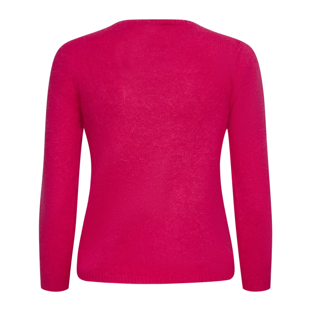 Roberto Collina Fuchsia Truien voor Vrouwen Pink Dames