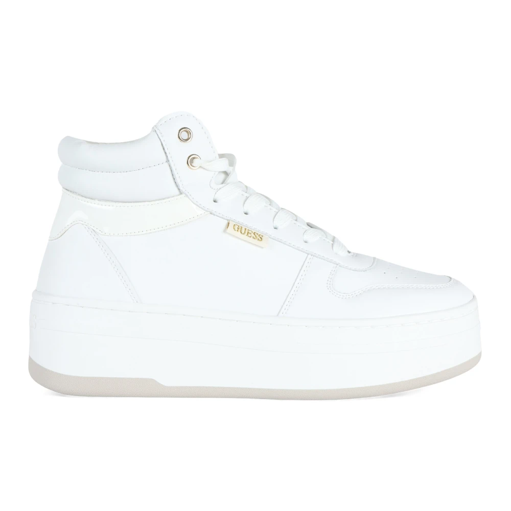 Guess Hoge Top Platform Sneakers White Dames