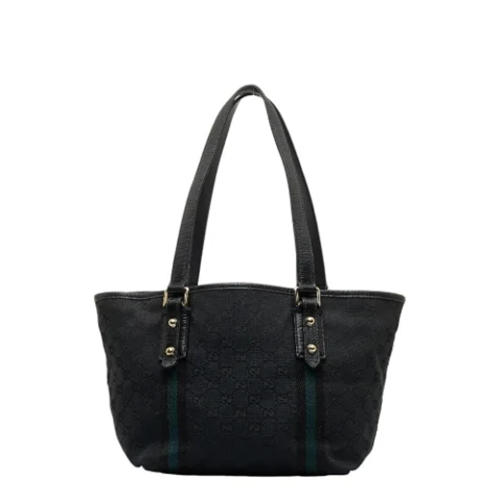 Gucci Vintage Pre-owned Canvas gucci-bags Black Dames