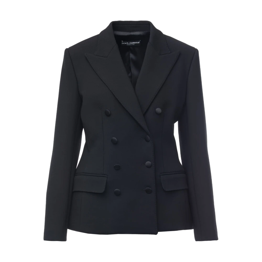 Dolce & Gabbana Stijlvolle Zwarte Jas voor Mannen Black Dames