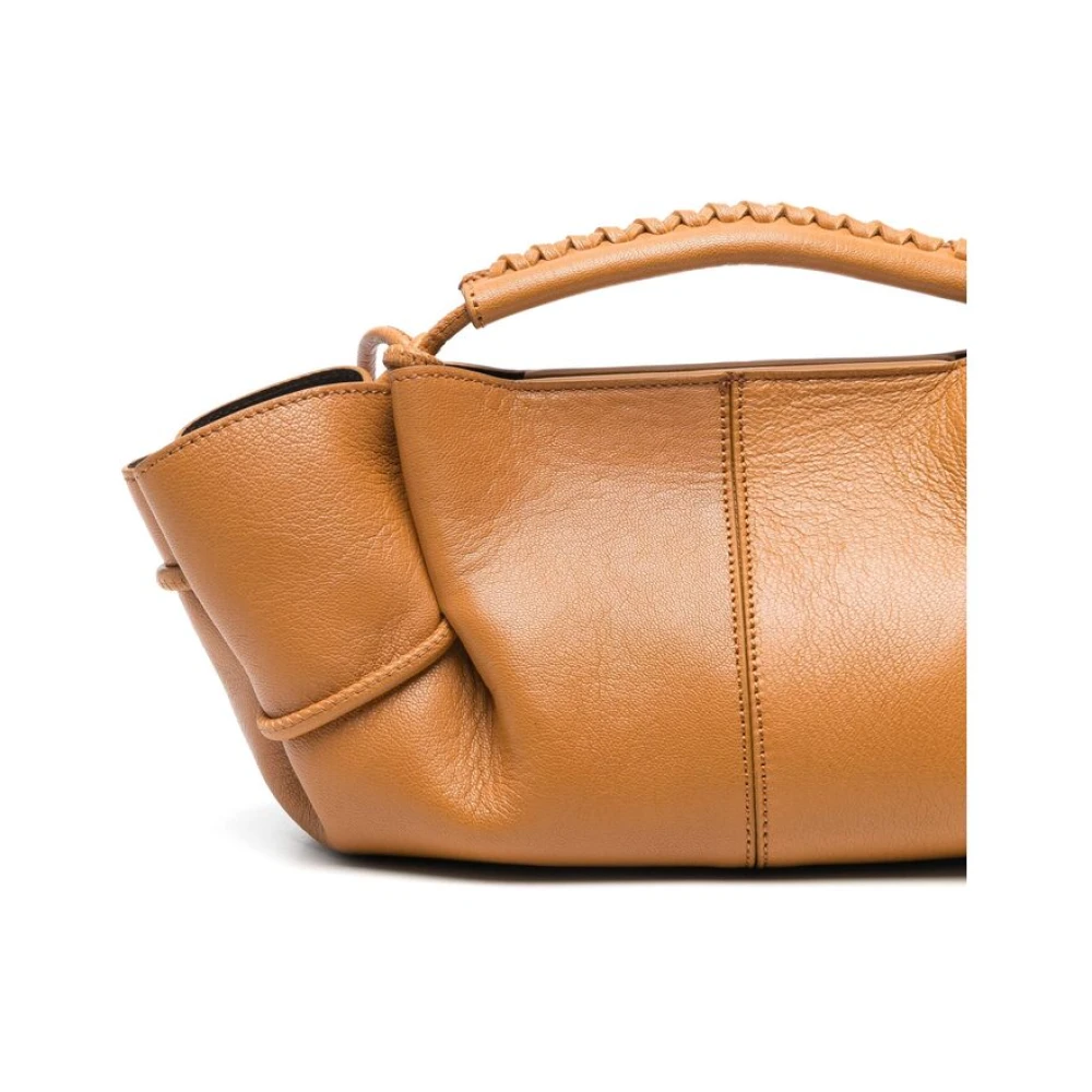 Hereu Bruine Schoudertas met Magnetische Sluiting Brown Dames