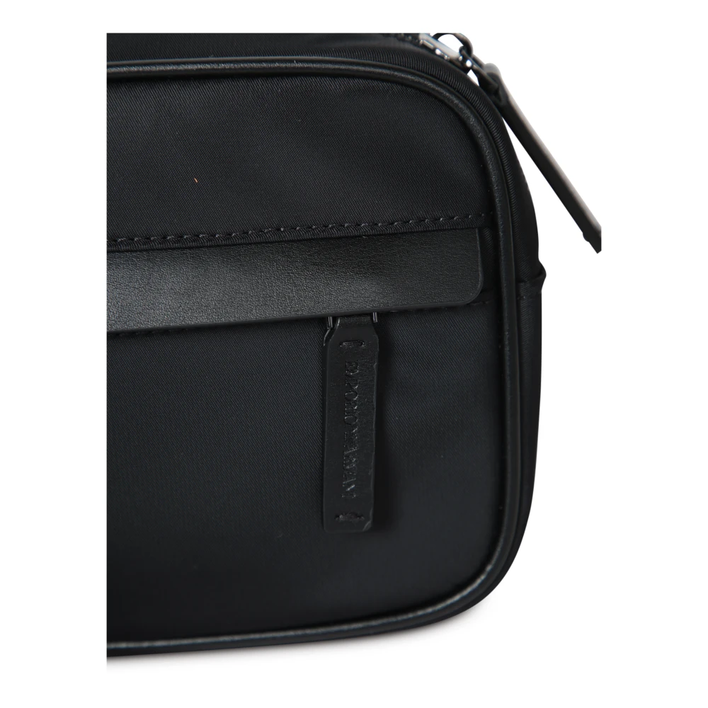 Emporio Armani Zwarte Nylon Heuptas Compact Black Heren