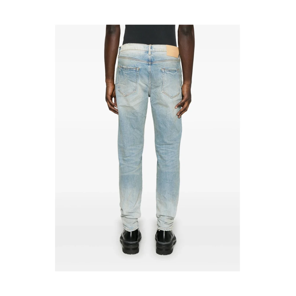 Purple Brand Blauwe Denim Jeans Klassieke Stijl Blue Heren