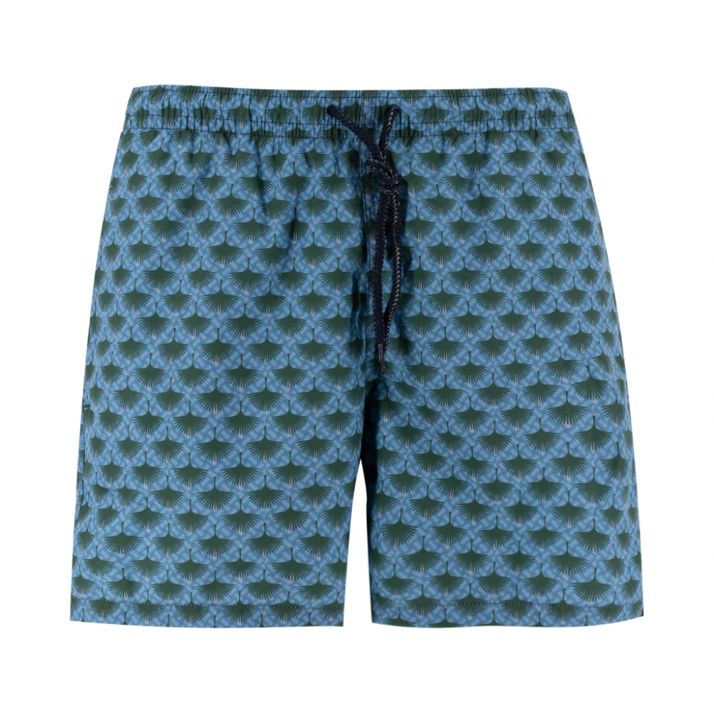 Drumohr Badshorts med abstrakt mönster Multicolor, Herr