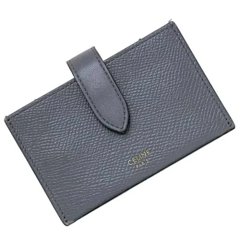 Celine Vintage Pre-owned Leather home-office Gray Dames
