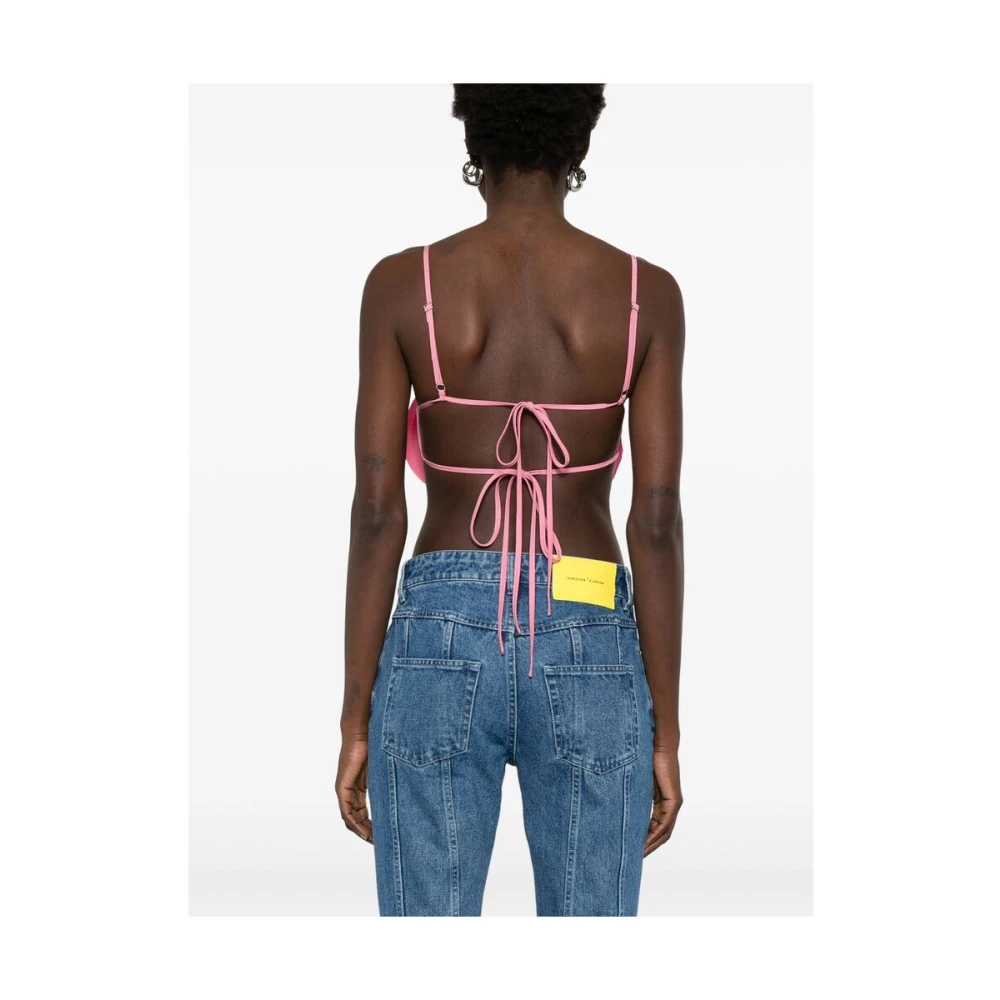 Blumarine Roze Verstelbare Spaghettibandjes Top Pink Dames