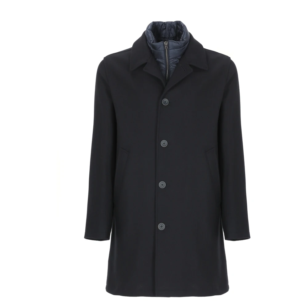 Herno Hombre Azul - Abrigo Clásico De Lana - Coats - 3XL - Abrigo Clásico De Lana