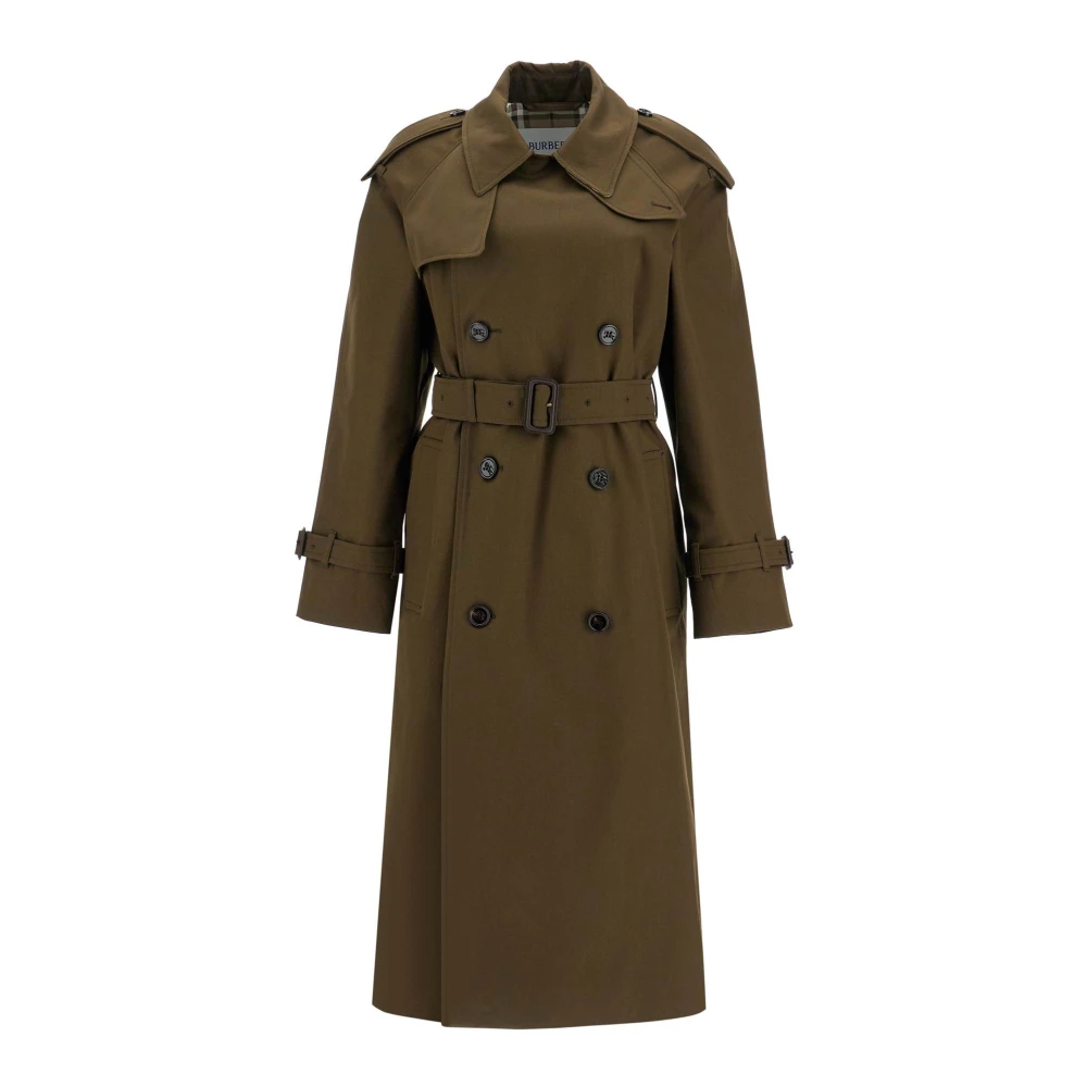 Burberry Klassieke double-breasted trenchcoat Green Dames