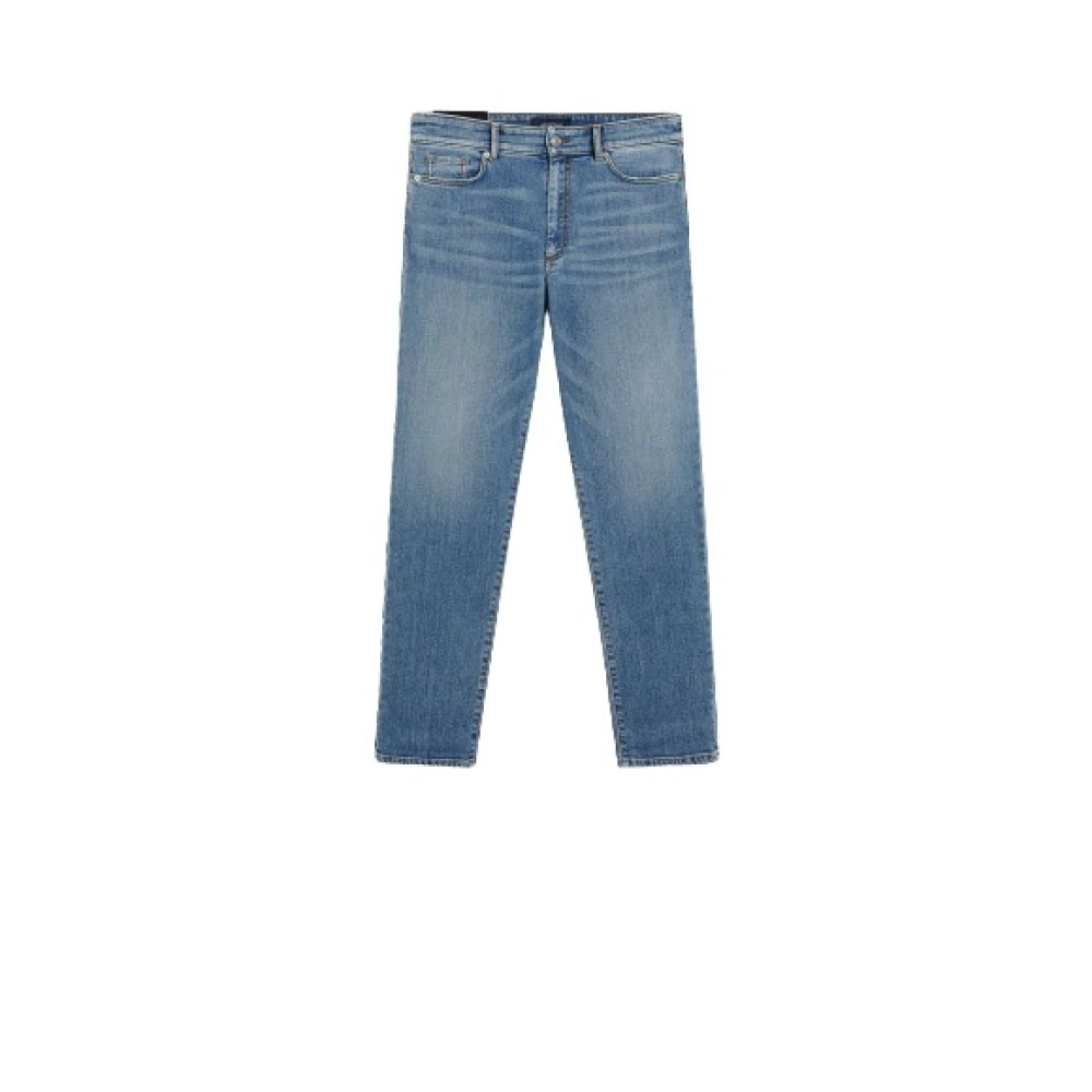 Max Mara Vintage Boyfriend Cut Denim Jeans Blue Dames
