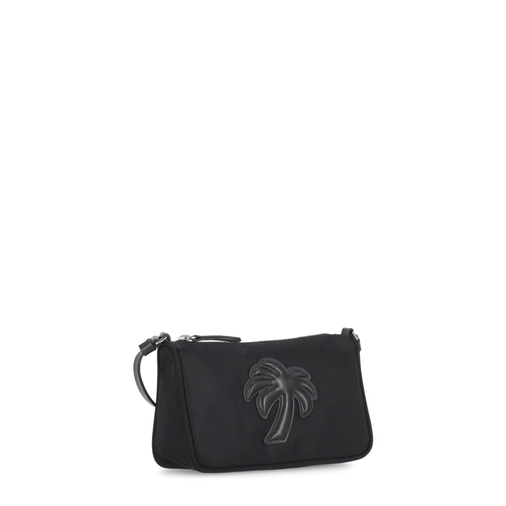Palm Angels Zwarte dames tas met Palm Tree logo Black Dames