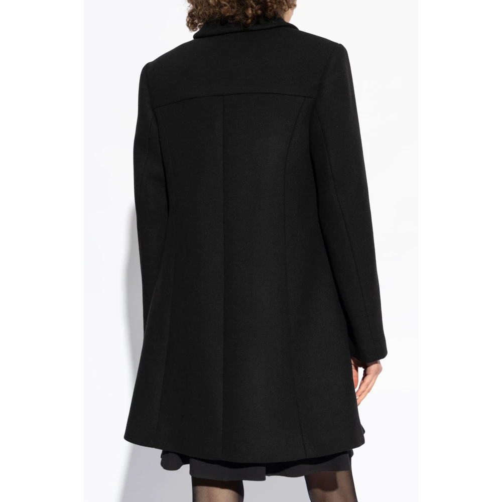 Versace Wollen jas Black Dames