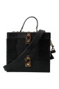 black-leather-lizard-embossed-shoulder-bag
