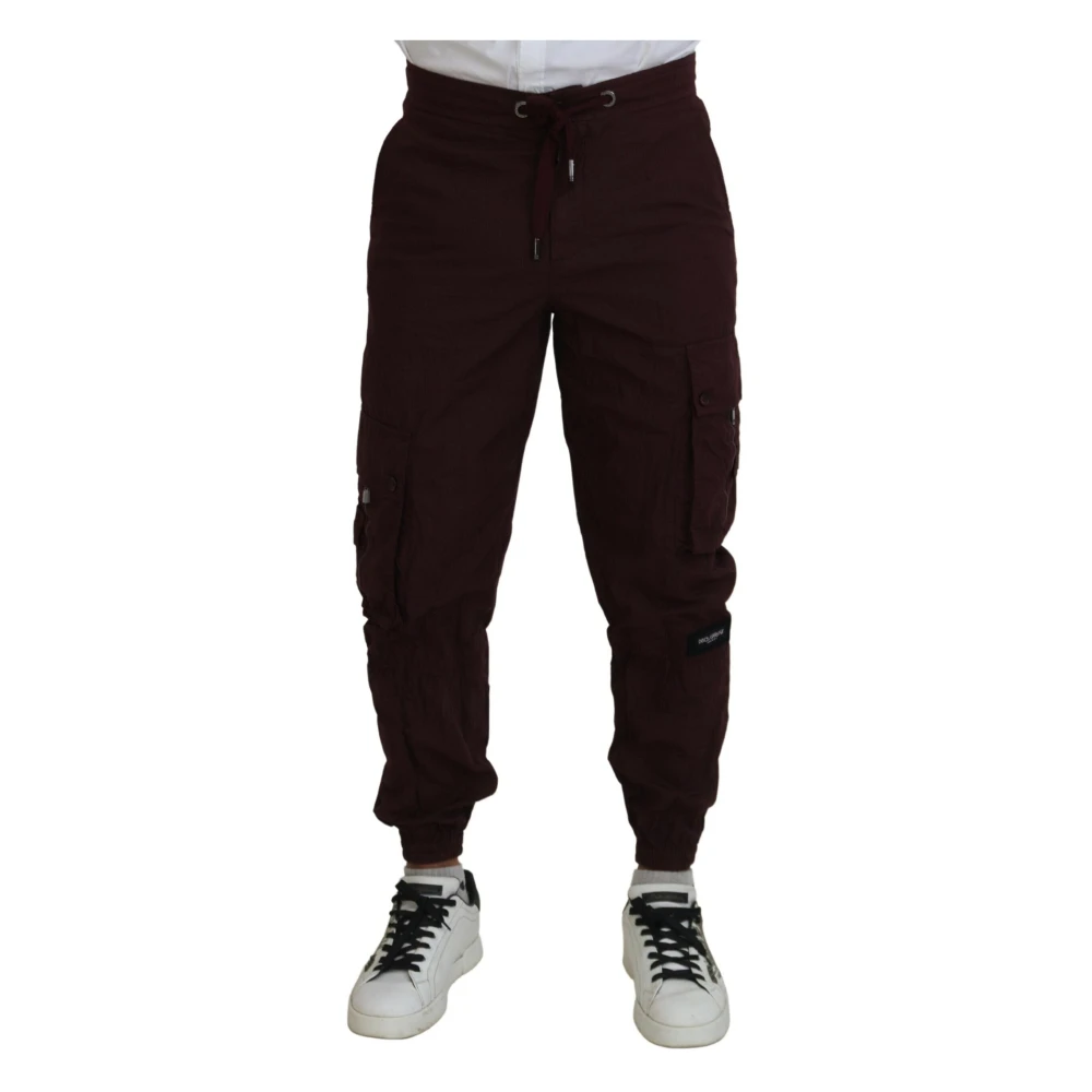 Bordeaux Bomuld Cargo Jogger Sweatpants