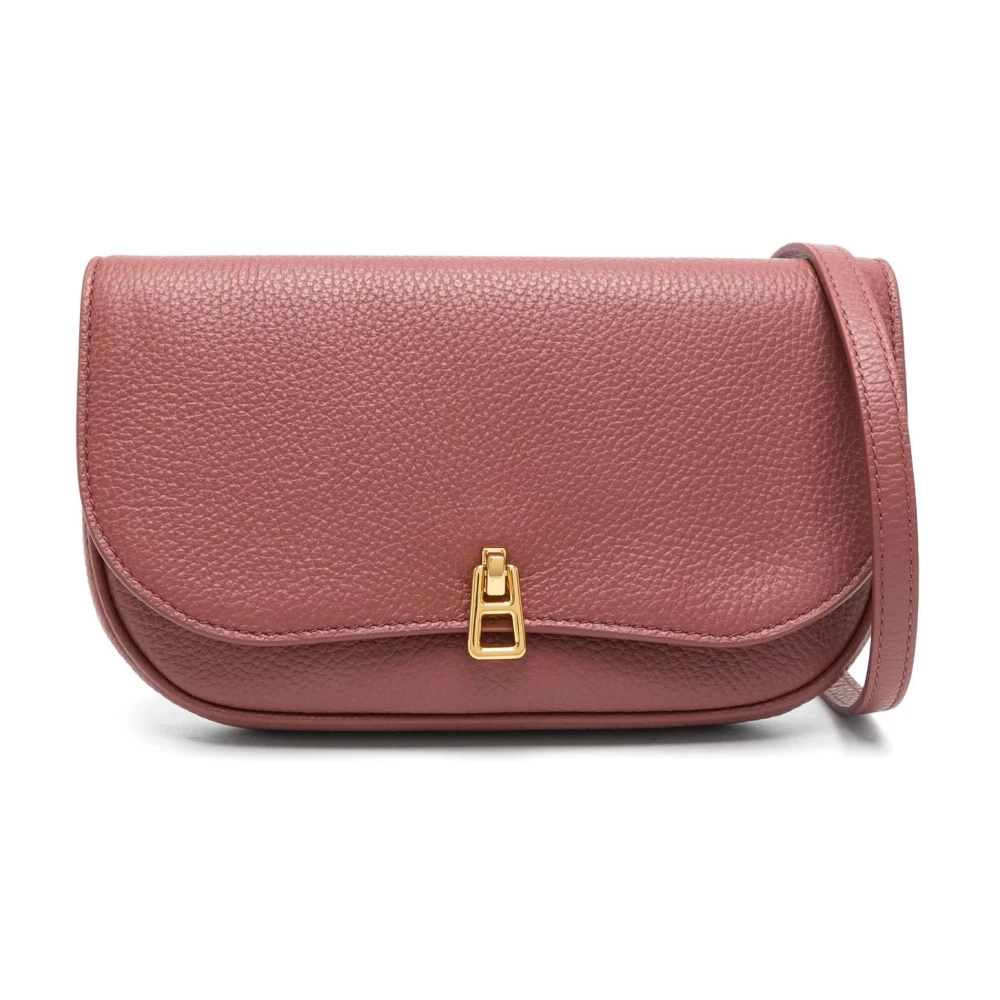 Coccinelle Brun Crossbody Mini Väska med Metalliskt Tillbehör Brown, Dam