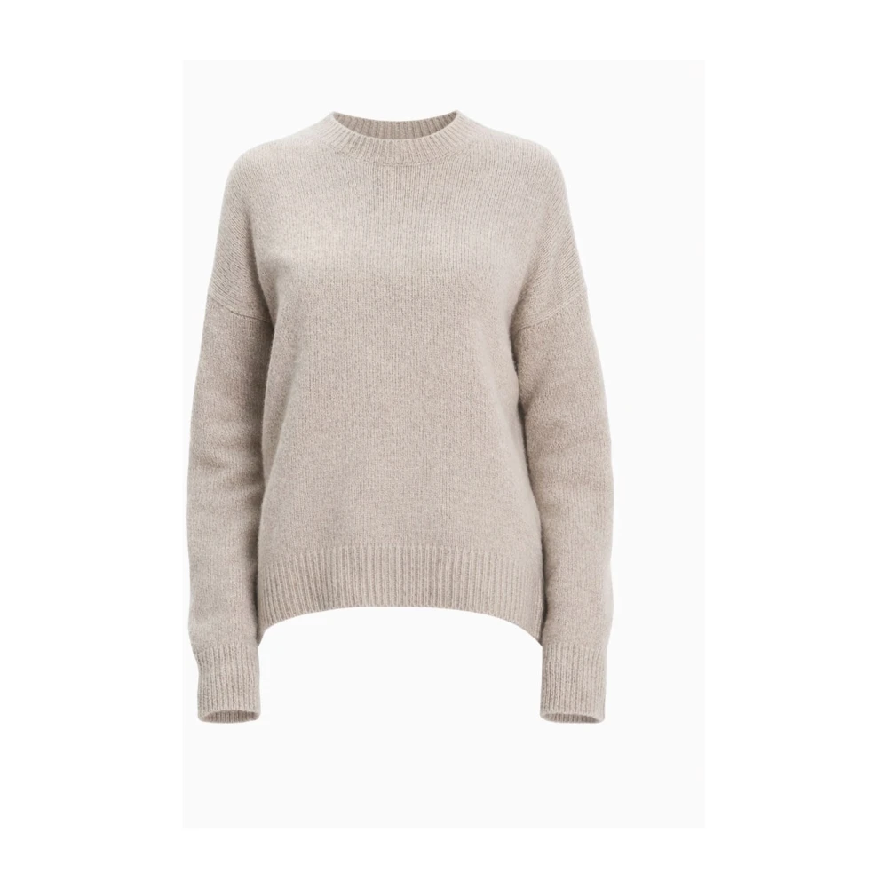 Arch4 Women's Beige Round-Neck Knitwear, M, The Ivy Jumper