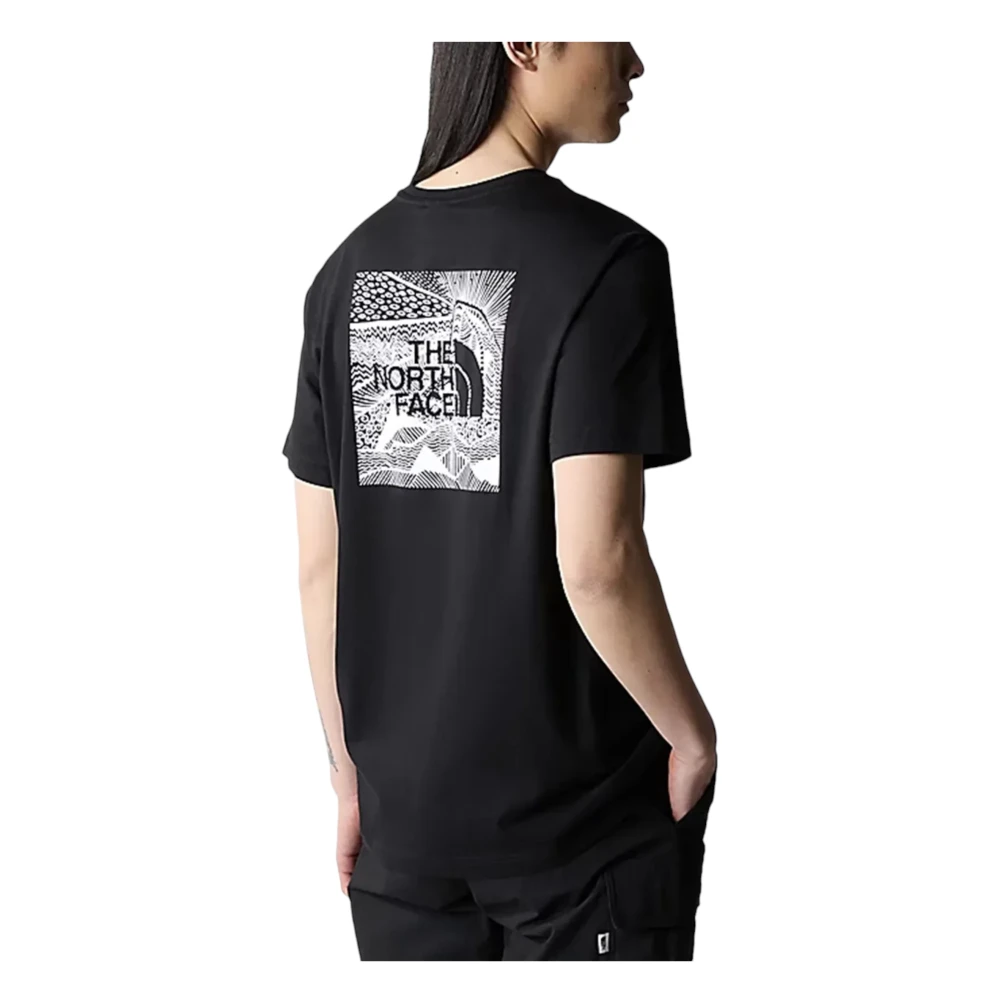 The North Face Katoenen T-shirt voor Mannen Black Heren