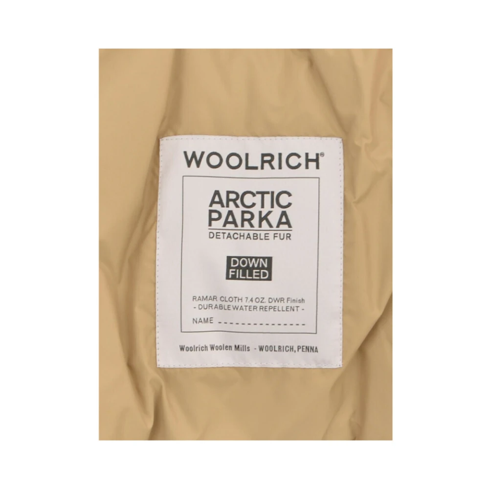 Woolrich Donkerblauwe Arctic Parka met Afneembare Bontkraag Blue Heren