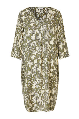 patterned-dress-with-balloon-effect