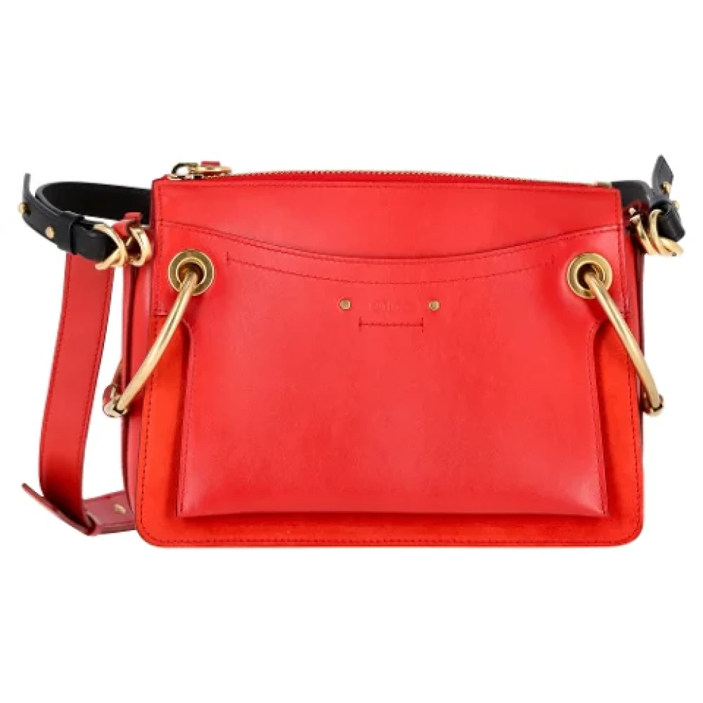 Chloé Pre-owned Leather shoulder-bags Red Dames