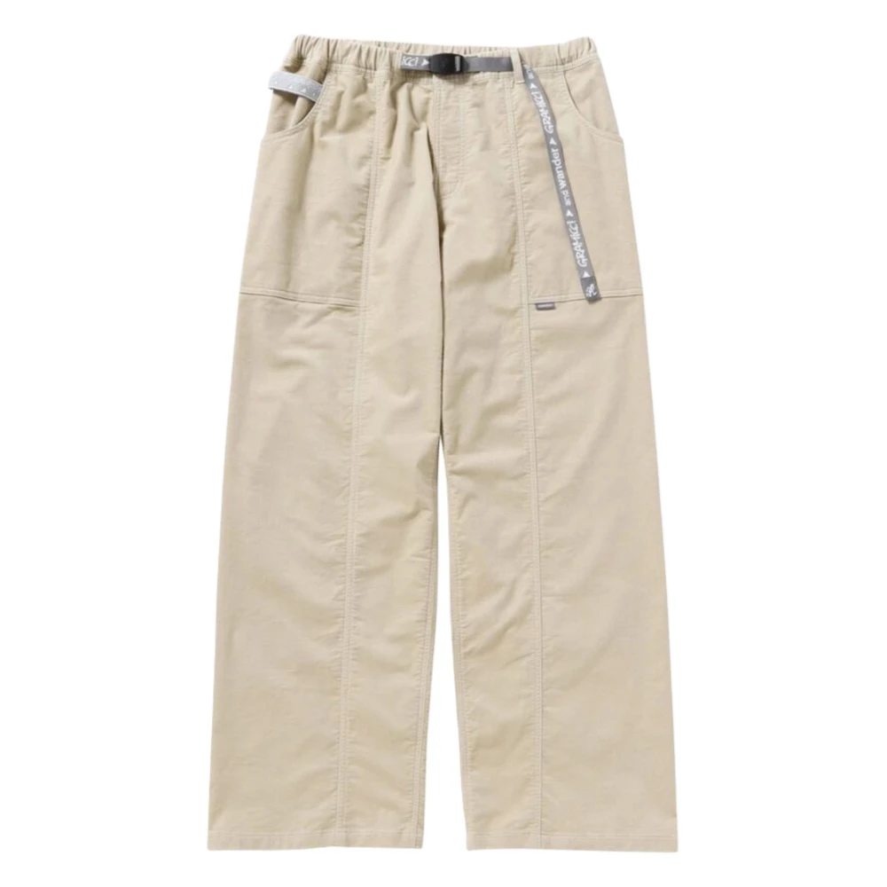 Gramicci Corduroy Gadget Pant met JQ Tape Beige Heren