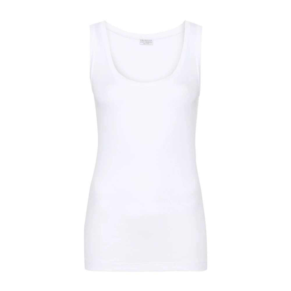 BRUNELLO CUCINELLI Witte Top Elegante Stijl White Dames