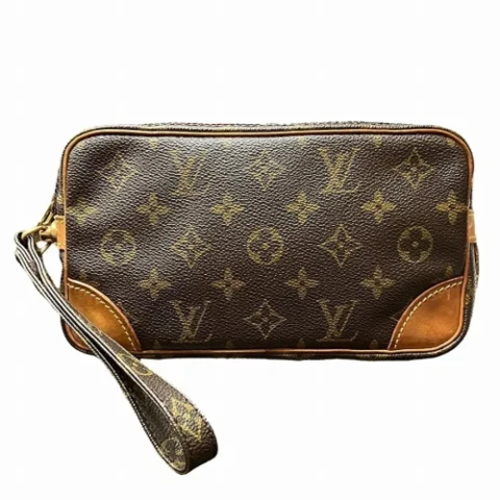Louis Vuitton Vintage Pre-owned Canvas clutches Brown Dames