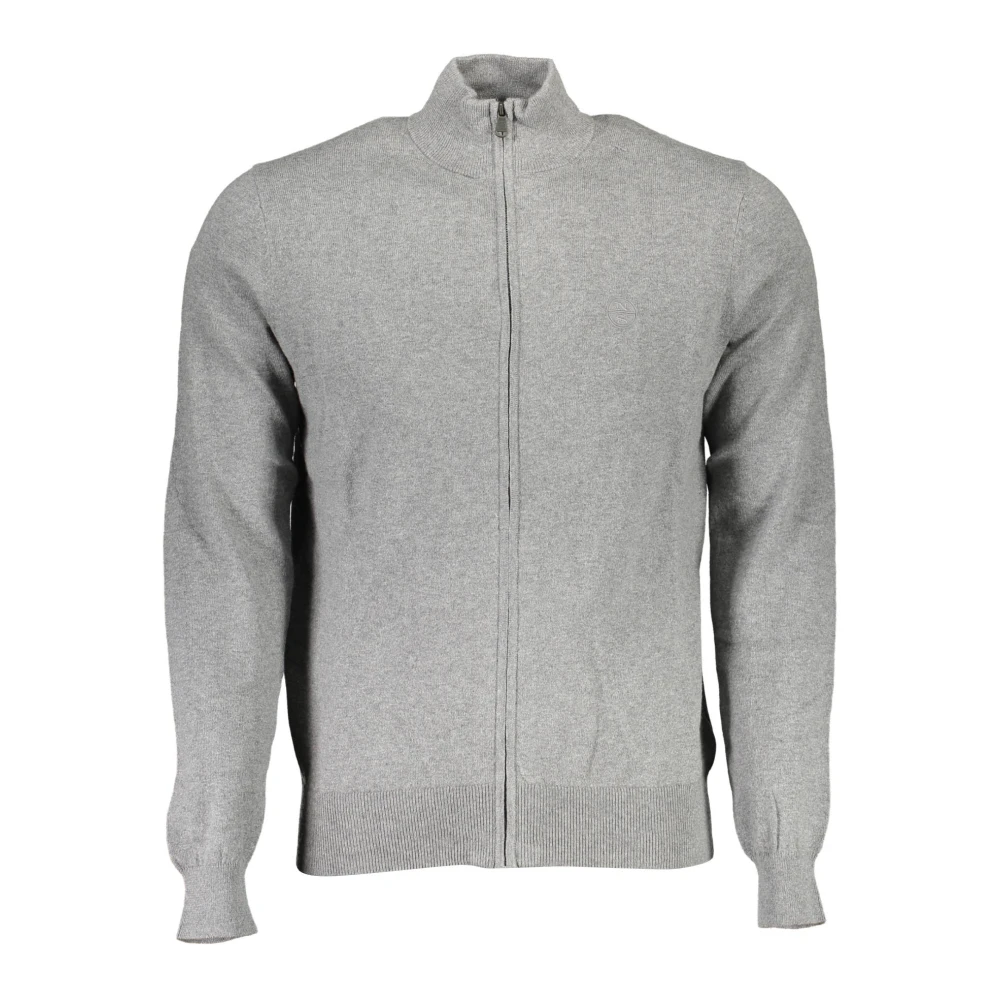 North Sails Men's Gray Long Sleeve Zip Cardigan Embroidered