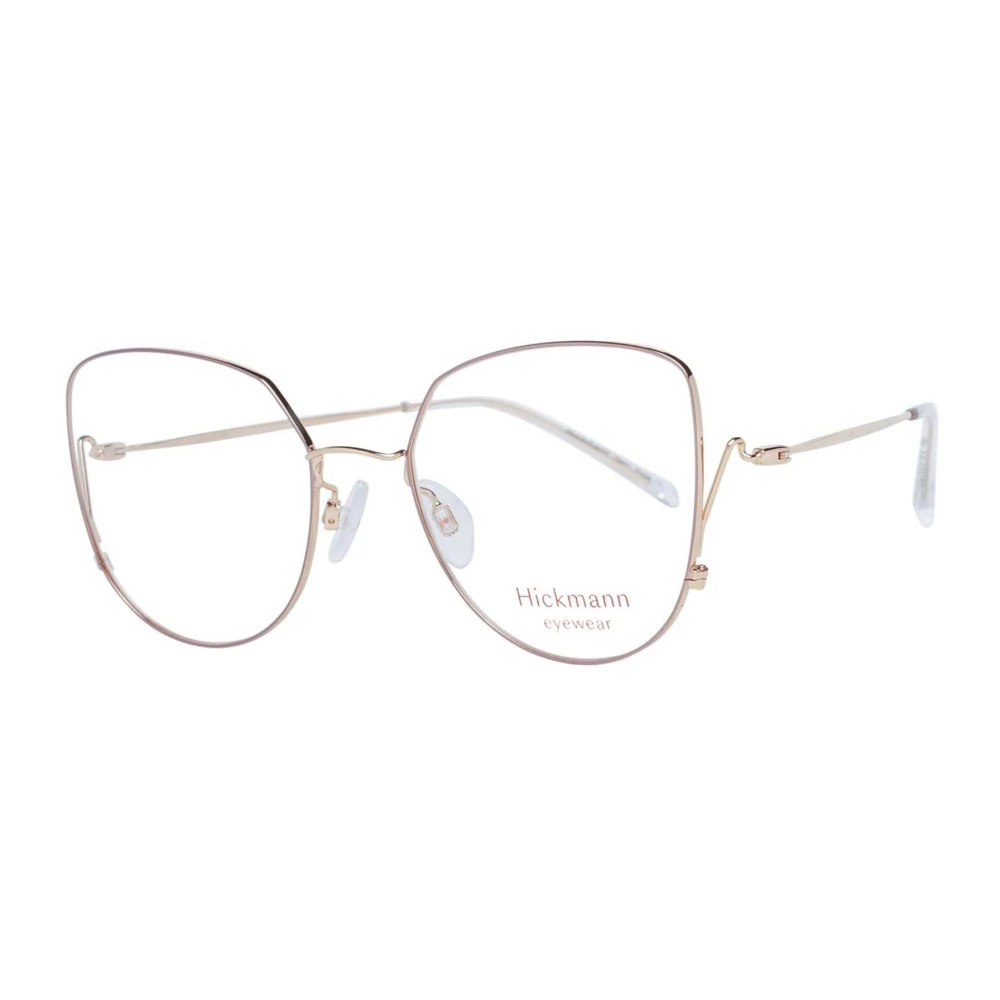 Ana Hickmann Gouden Cat Eye Metalen Optische Frames Yellow Dames
