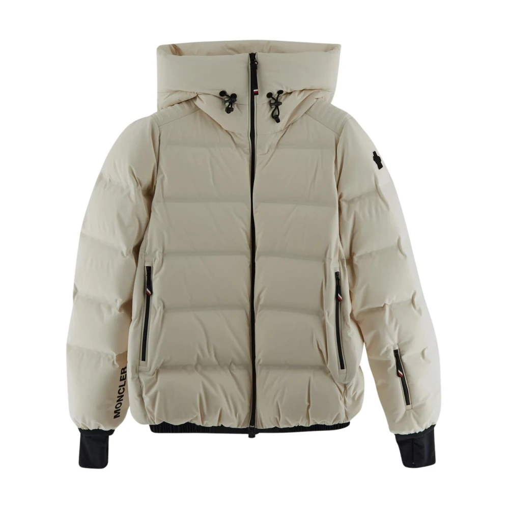 Moncler Logo Jas White Dames
