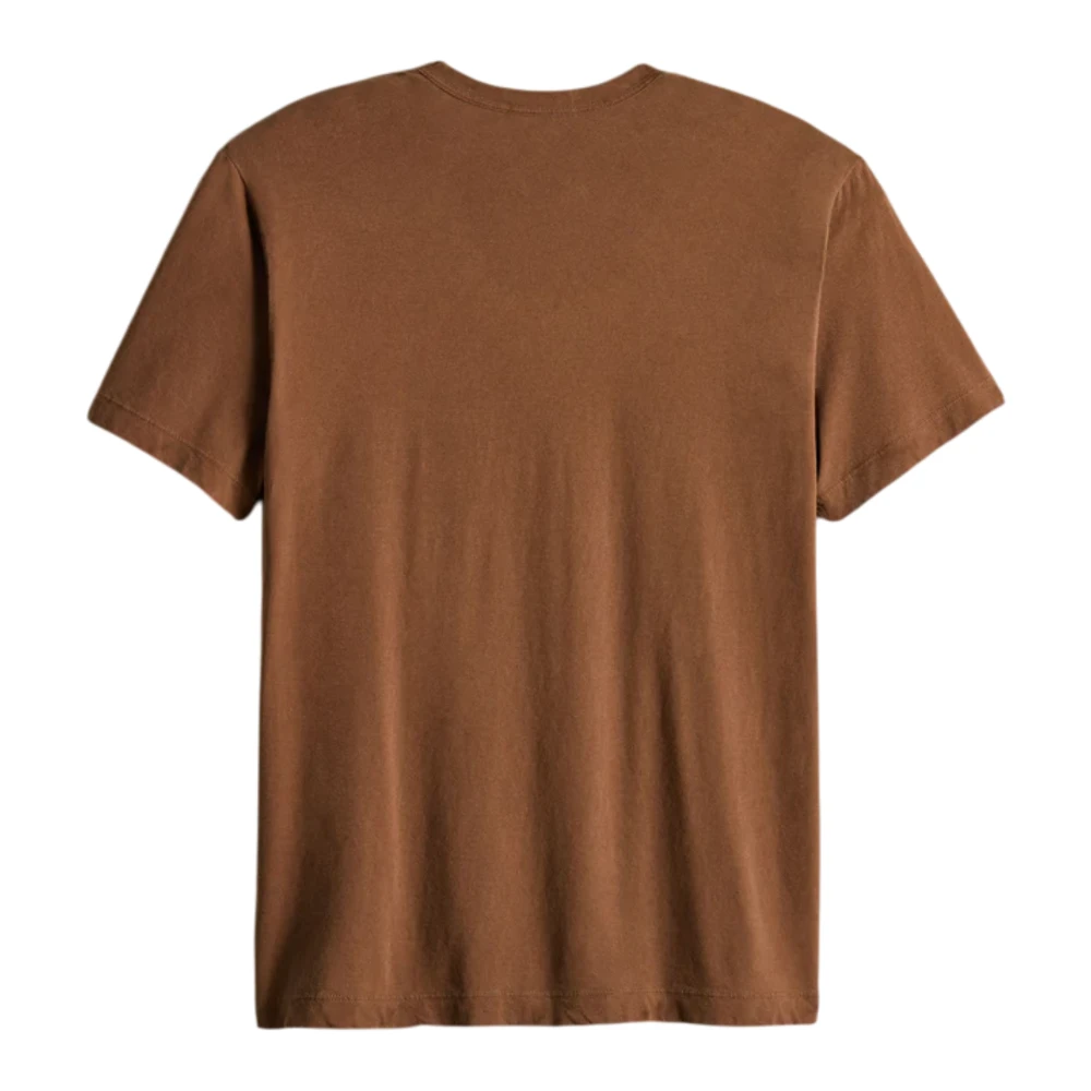 James Perse Savanna Polo Shirt Orange Heren