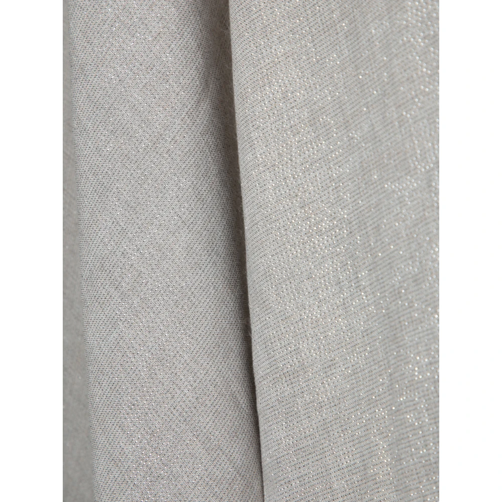 Fabiana Filippi Lurex Stof Cape Beige Dames