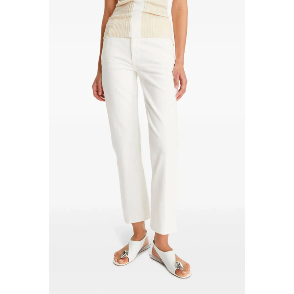 TORY BURCH Witte Flared Denim Jeans White Dames